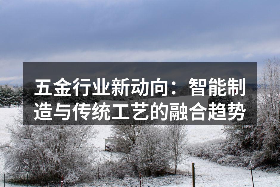 五金行业新动向：智能制造与传统工艺的融合趋势
